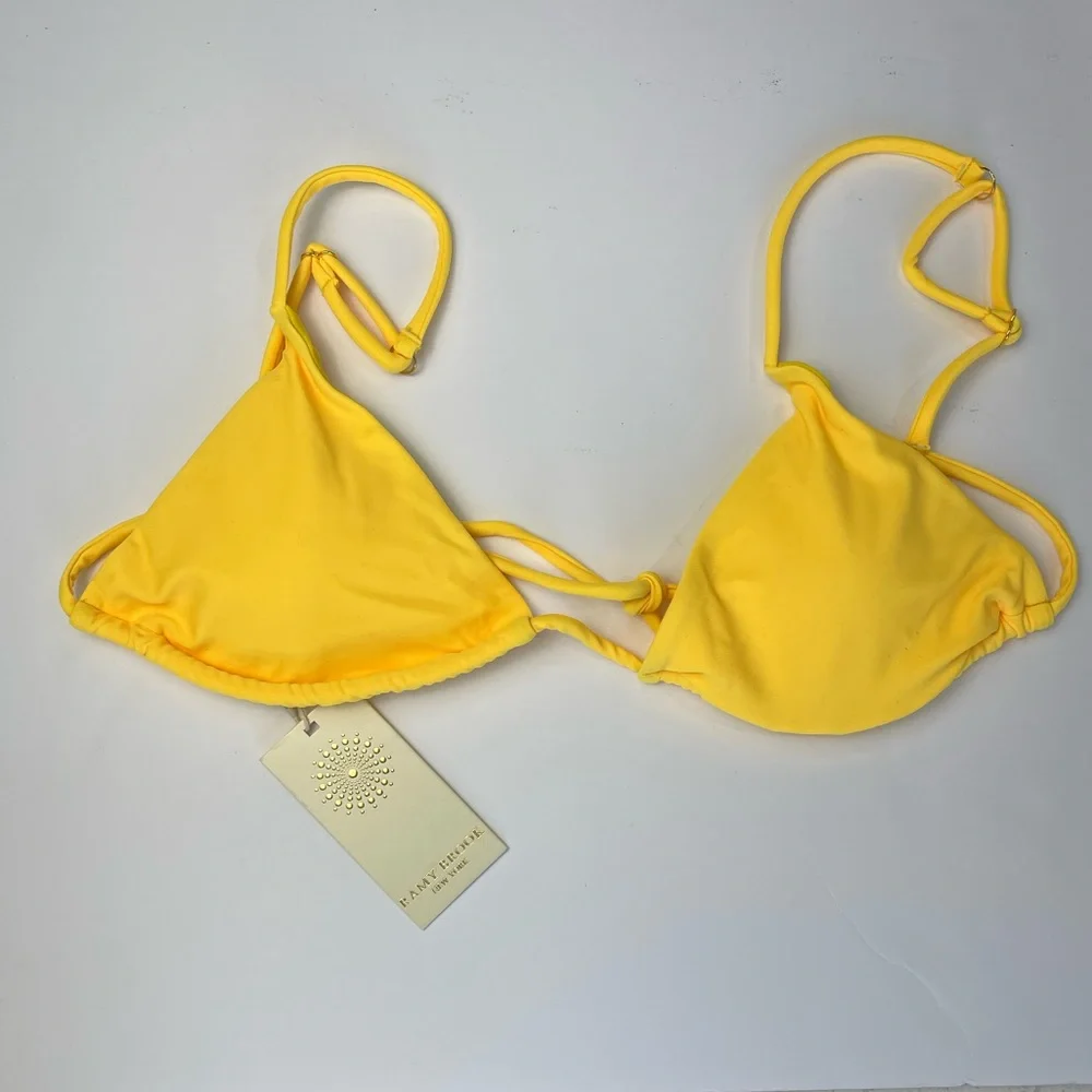 NWT Ramy Brook Bikini Lalia Bikini Top Sunflower Size XS